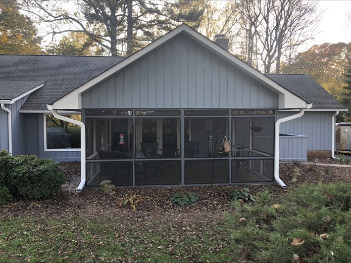 Screened porch to sunroom — Before