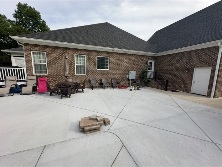 Covered patio transformation — Before