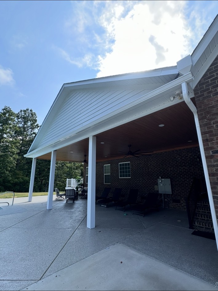 Covered patio transformation — After